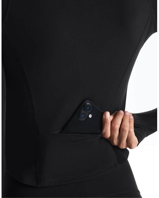 Oysho Blue Light Warm Jacket With Seams