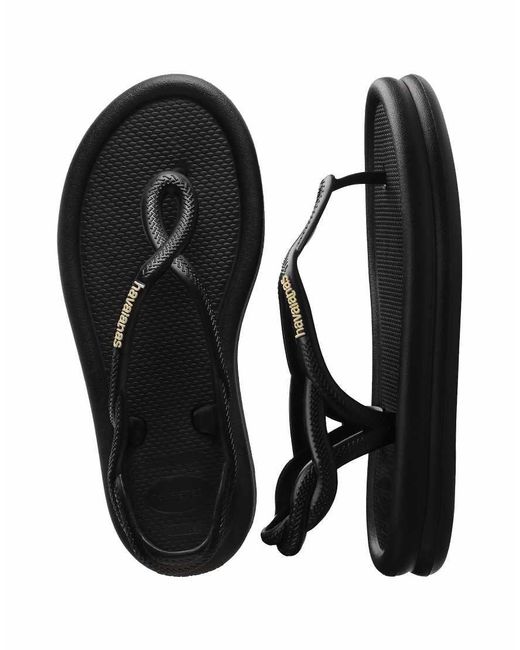 Havaianas Black Toe Post Flip Flops