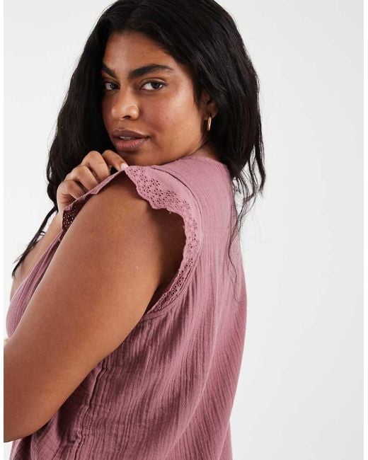 ONLY Multicolor V-neck Textured Top