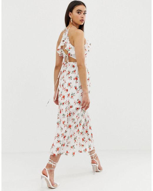 pleated white midi dress