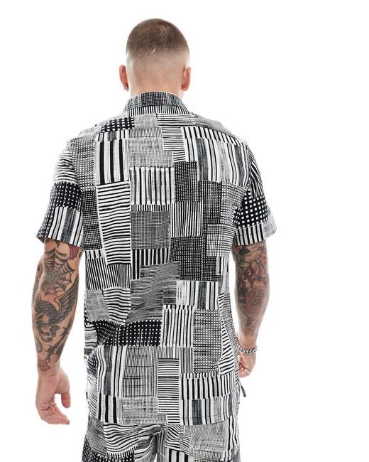 Farah Gray Chiltern Co-ord Short Sleeve Shirt for men