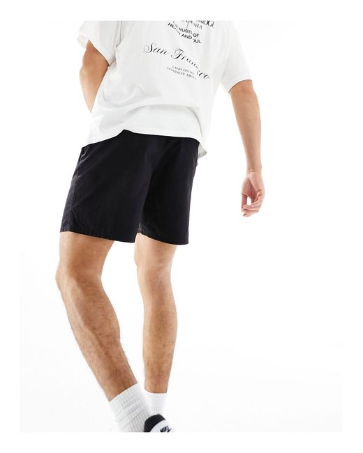Weekday White Olsen Regular Fit Shorts for men