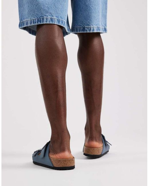 Birkenstock Blue Arizona Birko-flor Sandals