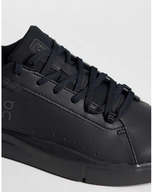 On Shoes Black The Roger Advantage Performance Tennis Trainers for men