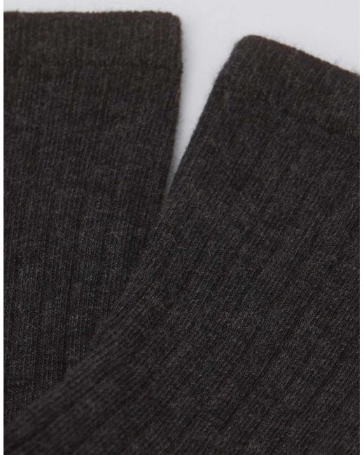 Calzedonia Black Ribbed Short Socks