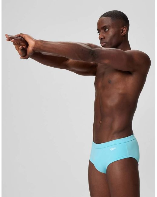 Speedo Blue Solid 'The 3" Swim Brief for men