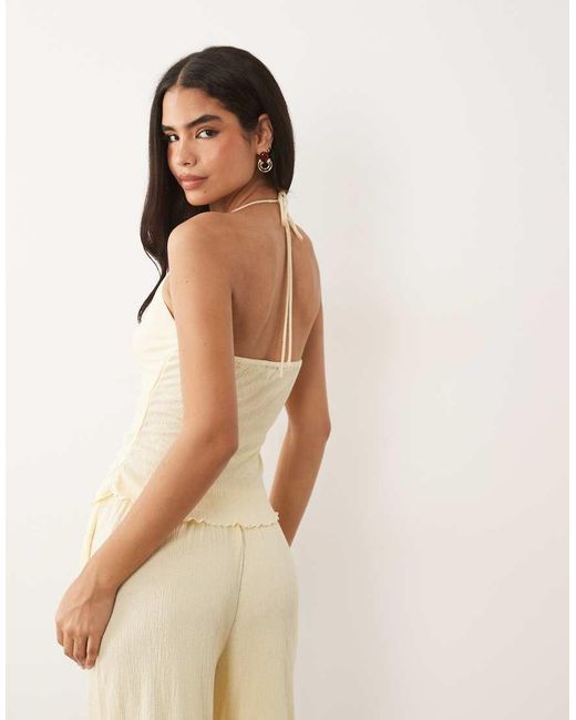 ASOS Natural Crinkle Cami Top