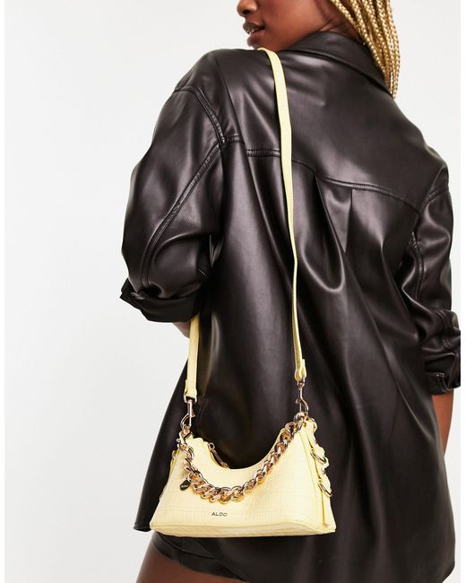 ALDO Black Valamarynx Chain Detail Shoulder Bag