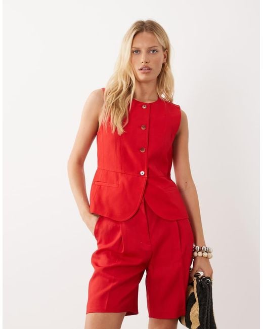 Mango Red Avocado Tailo Bermuda Short Co-ord