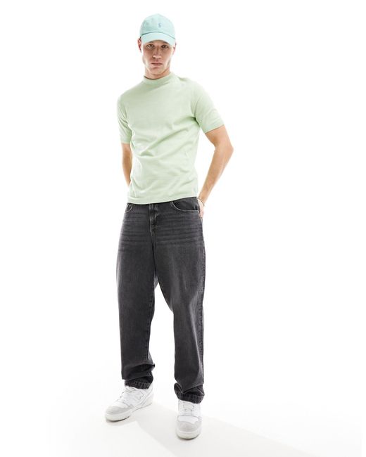 T-shirt col roulé en maille ASOS pour homme en coloris Green