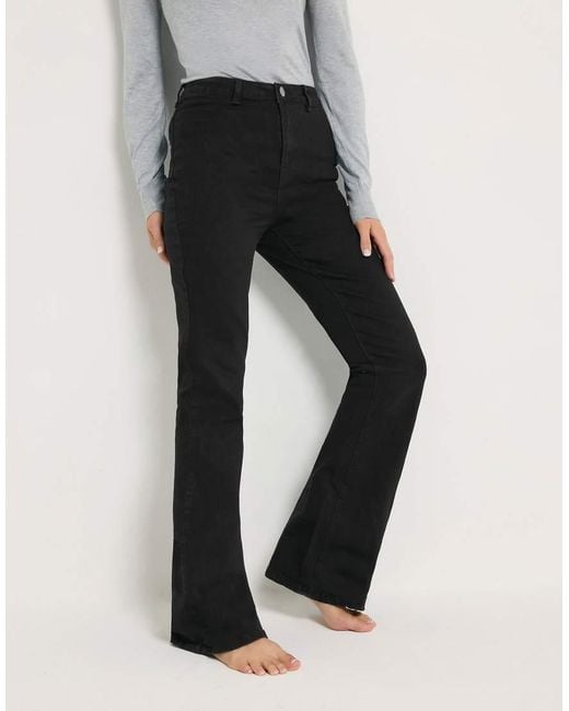 Long Tall Sally White Denim Flare Jeans