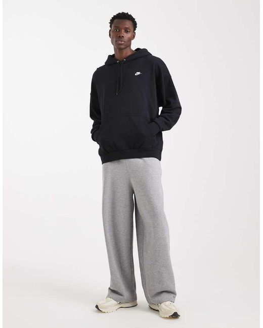 Nike Blue Club French Terry Oversized Hoodie for men