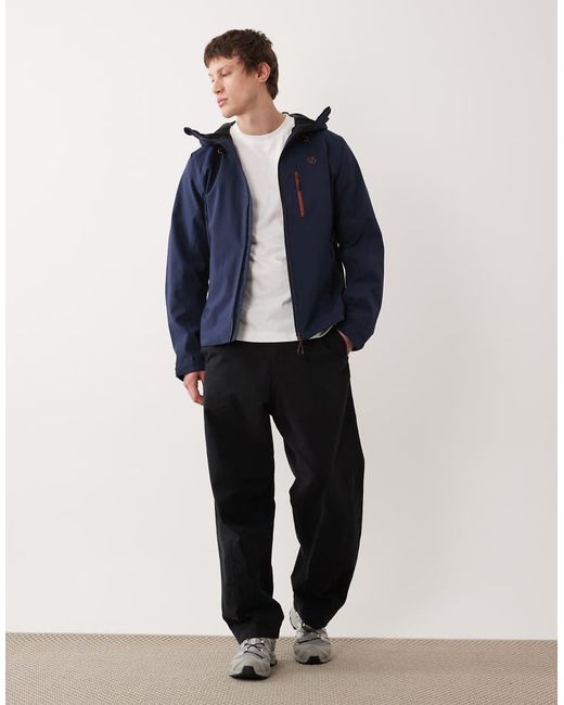 Dare 2b Blue Waterproof Hooded Torrek Iii Jacket for men