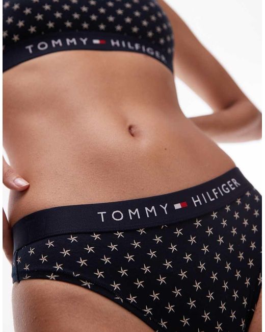 Tommy Hilfiger String Met Sterrenprint in het Multicolor