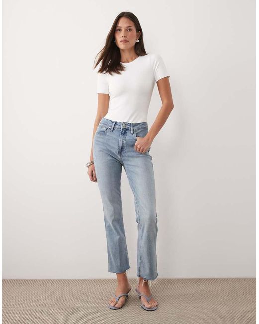 GOOD AMERICAN Blue Sculpting Tee Bodysuit