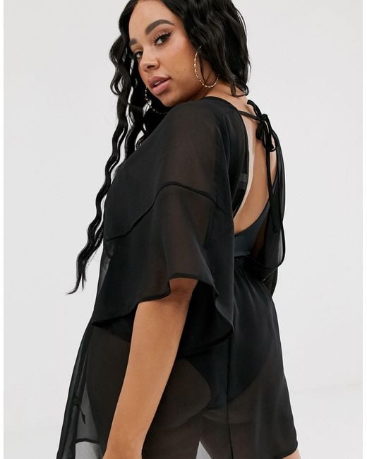 curve beach cover up