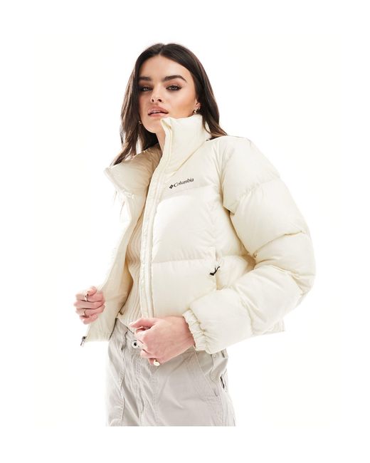 Puffect - giacca corta color gesso di Columbia in White