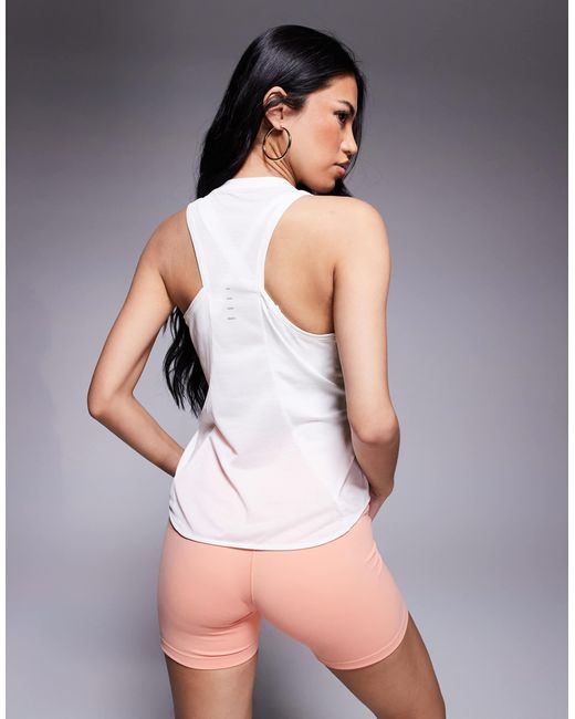 Nike White Nike Swift Running Tank Top