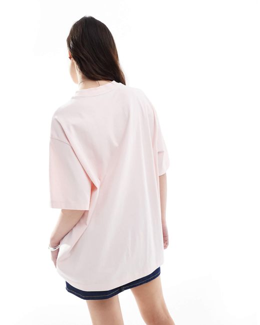 T-shirt oversize à imprimé pâtes ASOS en coloris White