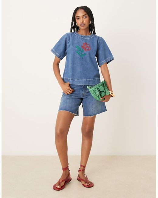 OMNES Blue Cally Denim Shirt