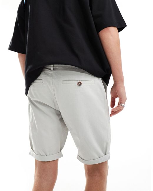 Threadbare Black Chino Shorts for men