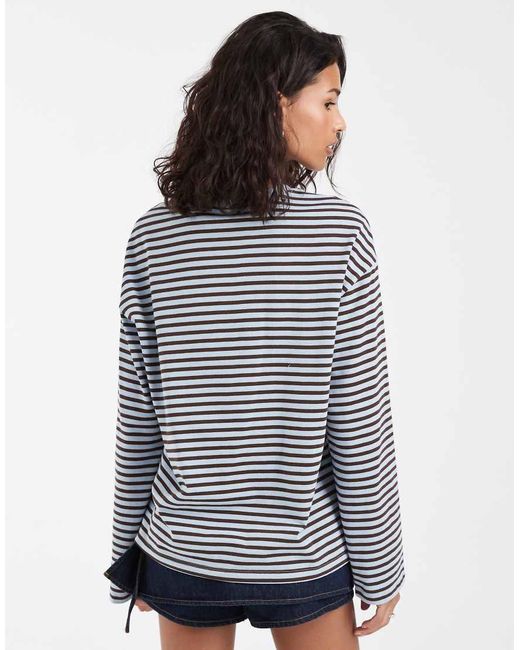 Pieces Blue Long Sleeve T-Shirt