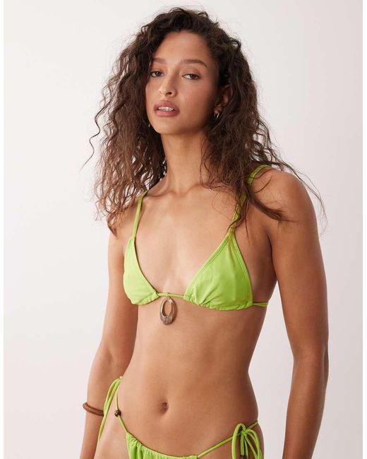 Motel Green Padusi Triangle Bikini Top