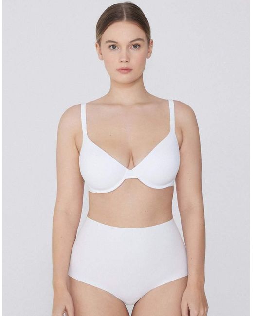 Tezenis White Athens Microfibre Push-Up Bra