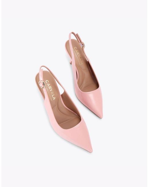 Carvela Kurt Geiger Pink Spirit Sling Heeled Shoes