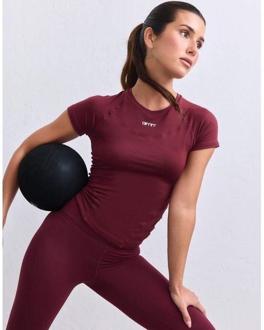 Aim'n Red Merlot Soft Basic Short Sleeve