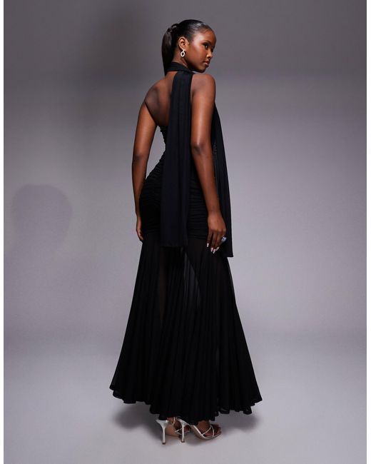slim fit dress slacks Giselle Bandeau Midi Dress In Black Beige  Infinity Raine
