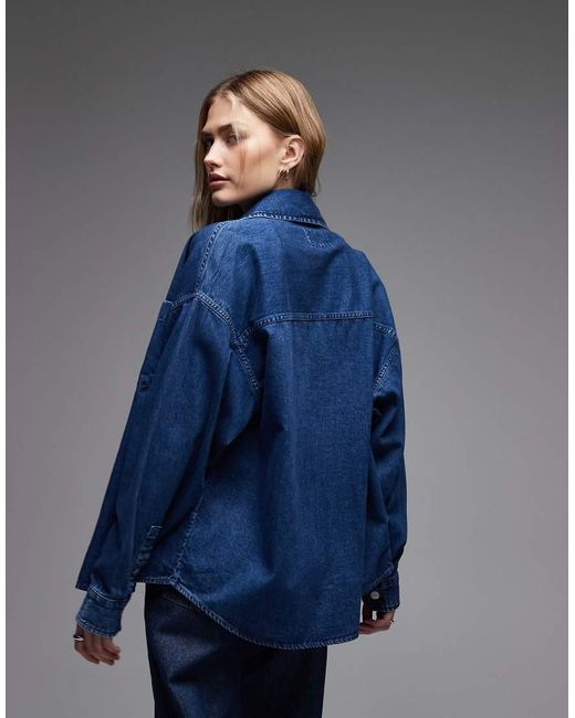 Carhartt Blue Alta Long Sleeve Denim Shirt