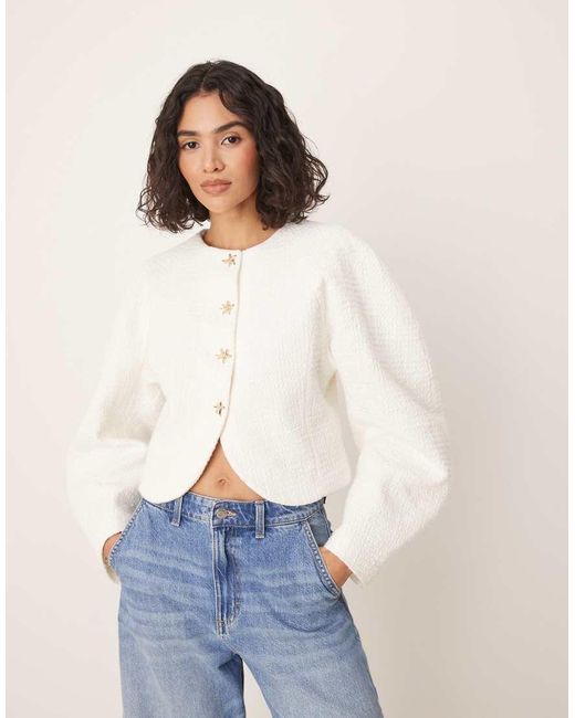 Giacca Cocoon di ASOS in White