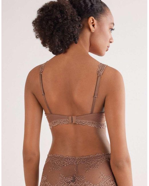 Intimissimi Brown Pretty Flowers Sofia Balconette Bra