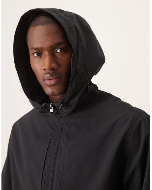 ASOS Blue Windbreaker Jacket With Hood for men