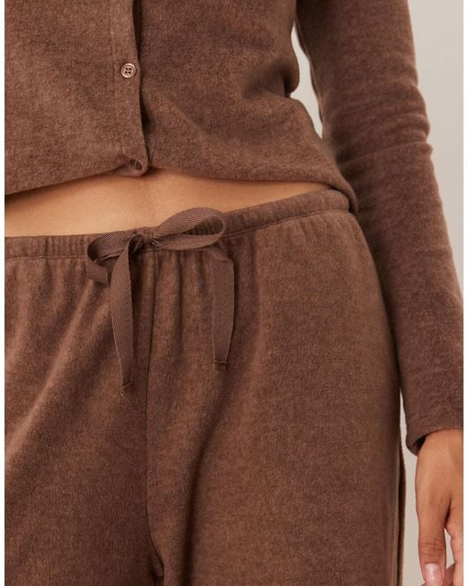 ASOS Brown – mix & match – hose aus leichtem fleece