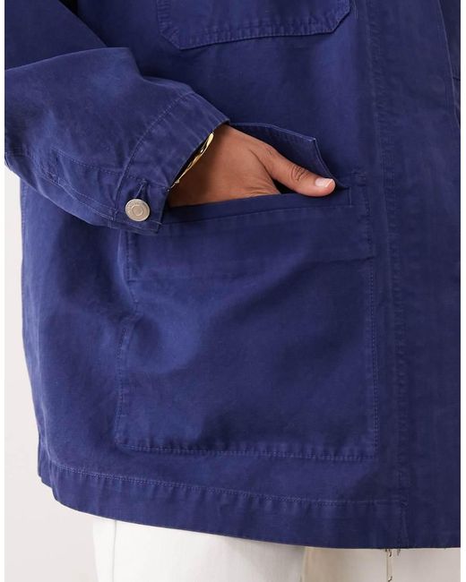 ARKET Blue Utility Barn Jacket