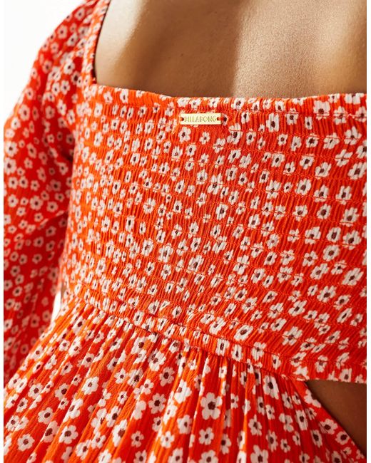 Billabong White Last Call Maxi Beach Dress