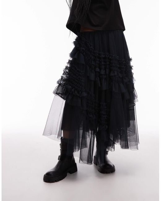 AllSaints Black – jen – tüll-rock
