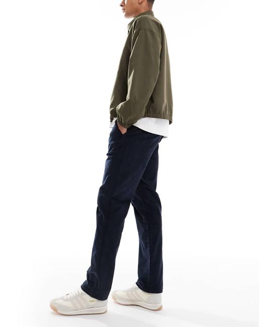 Threadbare Blue Regular Fit Chino Trouser for men