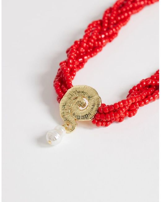 Ocean di TOPSHOP in Red