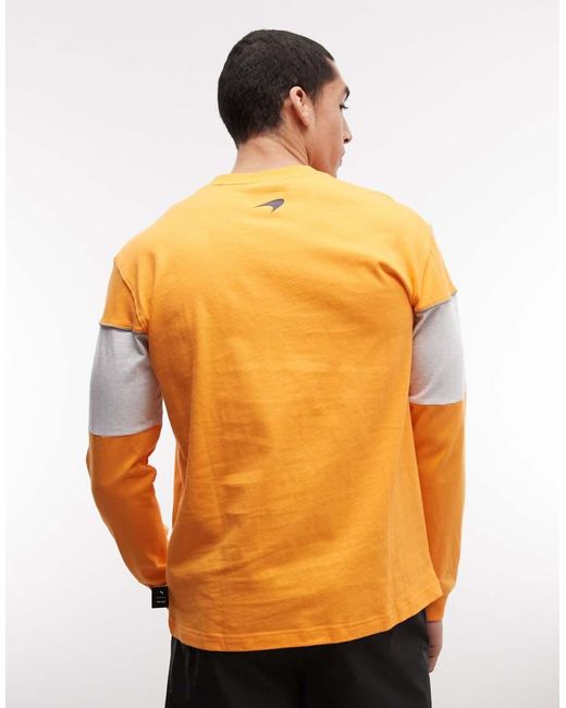 PUMA Orange Mclaren Racing Relaxed Sweatshirt for men