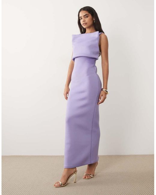 ASOS Purple Structured Cami Maxi Dress