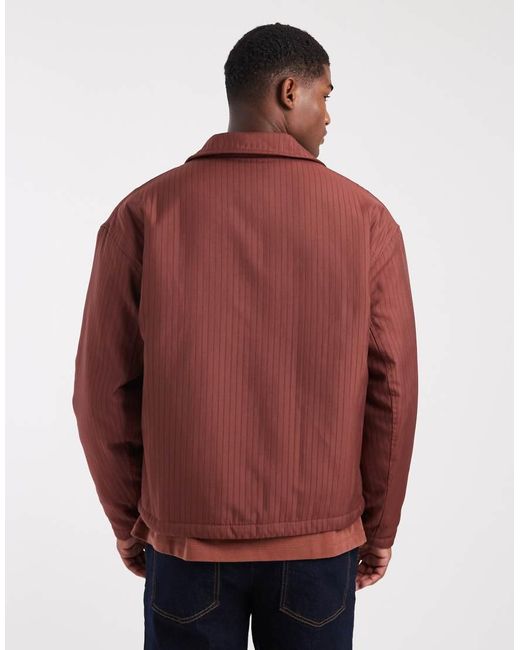 ASOS Red Harrington Jacket for men
