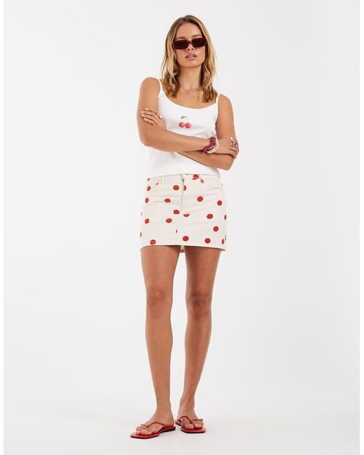 ASOS White Mini Skirt