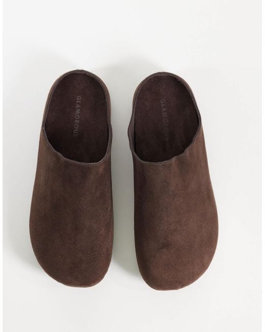 Glamorous Brown Mule Clogs