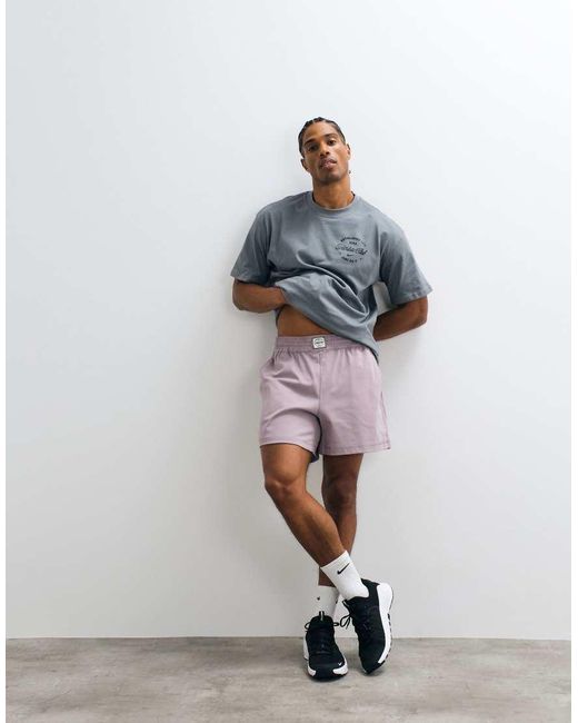 Nike Gray Athletic Club 5 Inch Shorts for men