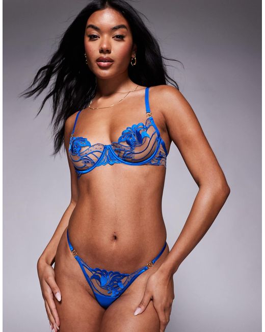 Monique - string Bluebella en coloris Blue