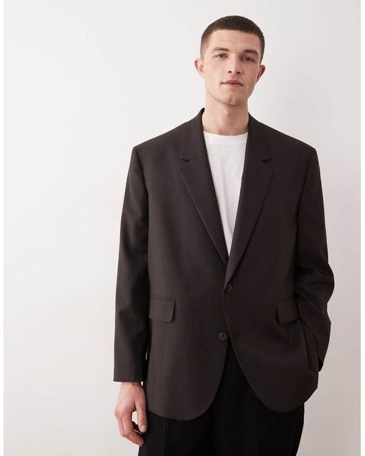 ASOS Black Oversized Suit Jacket for men