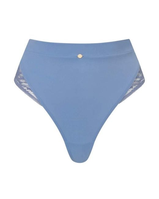 KBX Blue Charlotte High-Waisted Thong